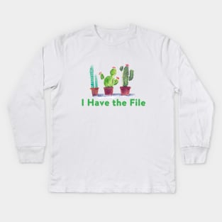 I have the file Kids Long Sleeve T-Shirt